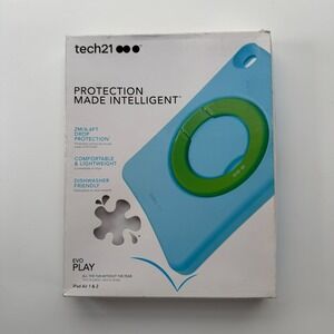 Tech21 Evo Play iPad Air 1 & 2 Cover Shockproof Drop Protection Case Kids Blue